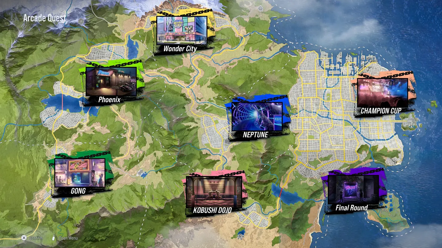 Arcade Quest Map